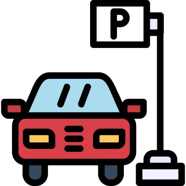 Otopark simgesi biçiminde park yeri simgesi