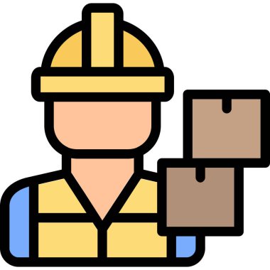 Ana hatlarda inşaat işçisi simgesi