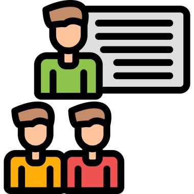 İrlanda bayrağı taşıyan insanlar, vektör illüstrasyonu