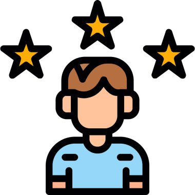 Yıldız. Web simgesi basit illüstrasyon