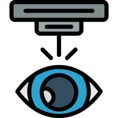 Gözetleme vektör simgesi. Düz özet biçimi