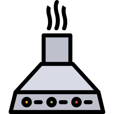 Duman Solunum Hattı Dolduruldu, Basit Vektör İllüstrasyonu