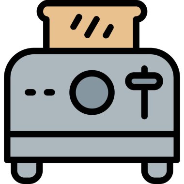 Ekmek fırını simgesi dosyalanmış taslak biçiminde