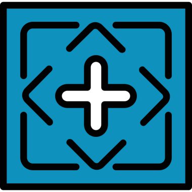 Artı işaret simgesi, vektör illüstrasyonu