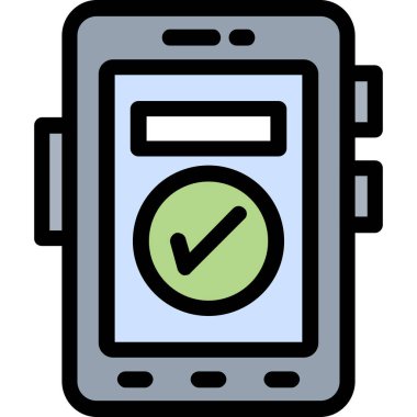 Akıllı telefon. Web simgesi basit illüstrasyon