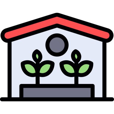 bitki simgesi vektör illüstrasyonu