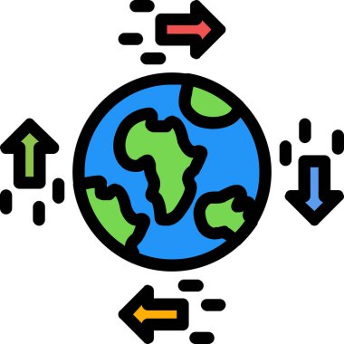 toprak küresel dünya simgesi