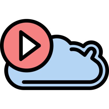 Uyku maskesi simgesi renk ana hatları vektörü