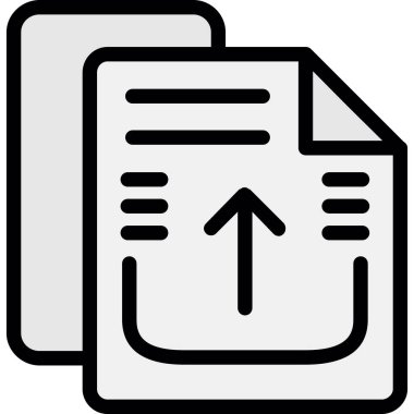 belge dosya dizini simgesi ana hat biçiminde