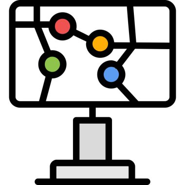 Web simgesi, vektör illüstrasyonu.