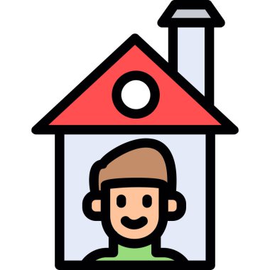 Erkek simgesi, vektör illüstrasyonu