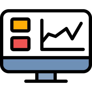 Grafik. Web simgesi basit illüstrasyon