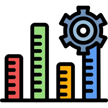 iş grafiği vektör illüstrasyonu