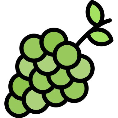 Üzüm. Web simgesi basit illüstrasyon