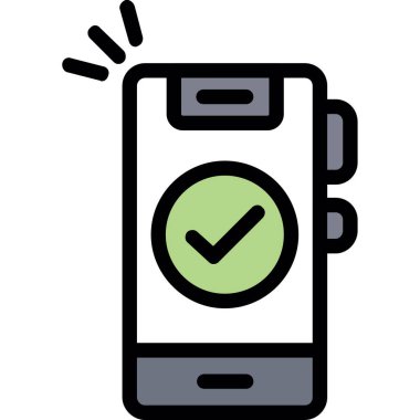 mobil akıllı telefon simgesi - taslak biçimi