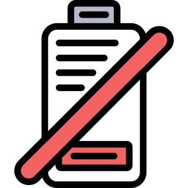 Dosya silme simgesini sil. resim çizgisi silme dosya simgesi vektör rengi düz izole