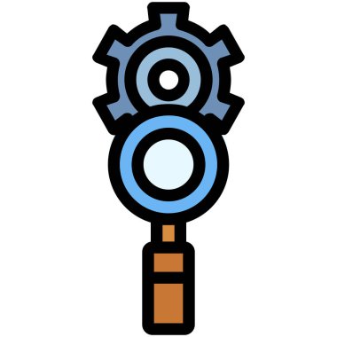 tornavida simgesi. Web için tornavida vektör simgelerinin özet çizimi