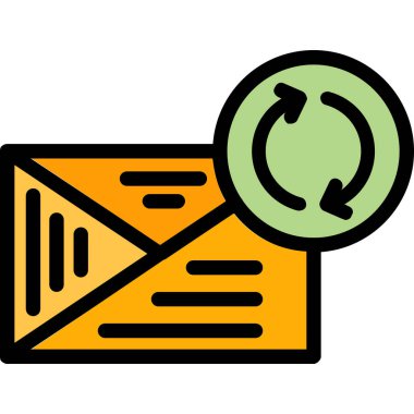 E-posta. Web simgesi basit illüstrasyon