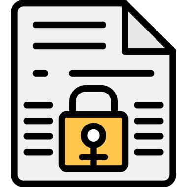 belge simgesi vektör illüstrasyonu