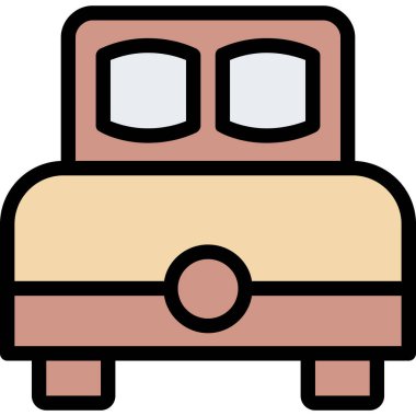 araba simgesi vektör illüstrasyonu