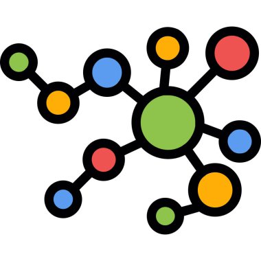 ağ paylaşım simgesi çizimi