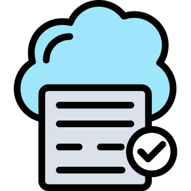 Bulut veri koruma simgesi - özet biçimi