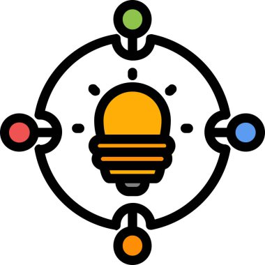 ampul ışığı yenilik simgesi