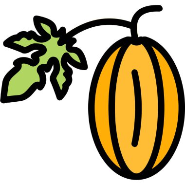 Çizgi film balkabağının vektör çizimi