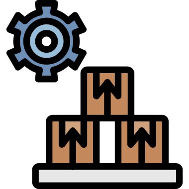 Teçhizat Web simgesi basit illüstrasyon