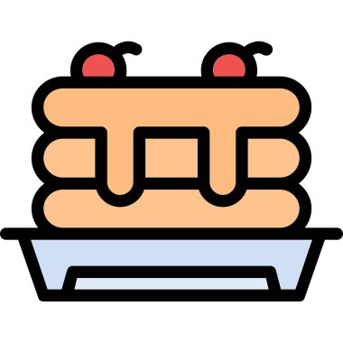 Sepet simgesi, vektör illüstrasyonu