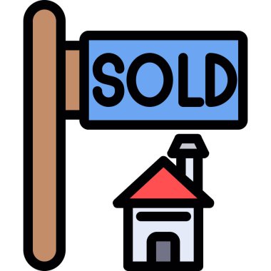 Simge vektör illüstrasyonu satıldı