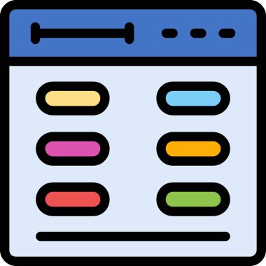 Beyaz arkaplanda web simgesi tasarımı vektör çizimi