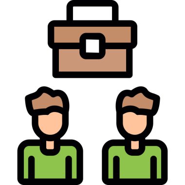 iş insanları vektör simgesi