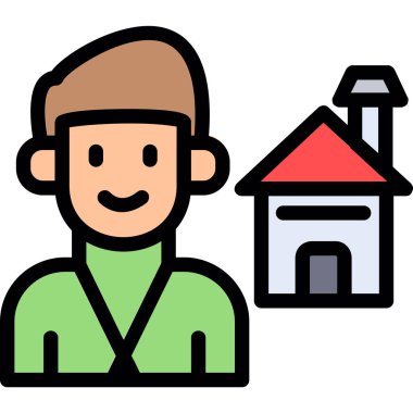 Avatar evi ikonu - taslak biçimi