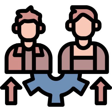 İnsan simgesinin vektör illüstrasyonu