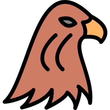 kuş simgesi vektör illüstrasyonu