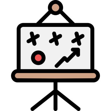 Tahta. Web simgesi basit illüstrasyon