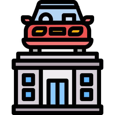 Otomobil garajı simgesi