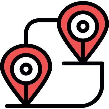 konum pin haritası simgesi - taslak biçimi