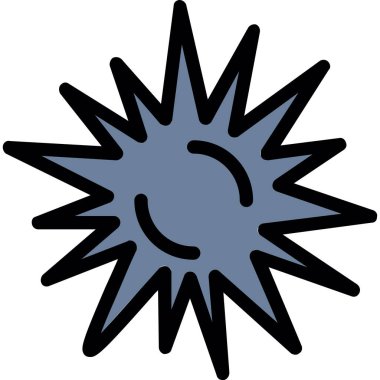 Patlama. Web simgesi basit tasarım