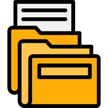 dosya dizin simgesi. Basit resimleme