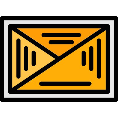 e- posta simgesi renk ana hatları vektörü