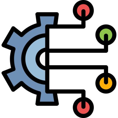 ayar simgesi, vektör illüstrasyonu