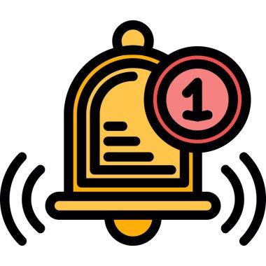 Çan simgesi, vektör çizimi