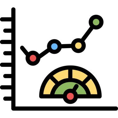 İş haritası simgesi. özet grafik vektörü simgesi