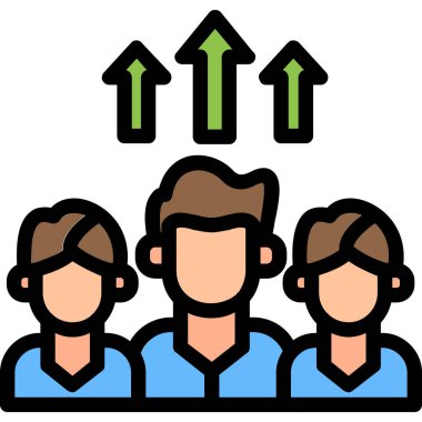 insanlar simge vektör illüstrasyonu