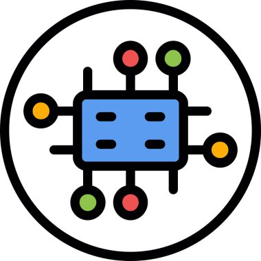 Çip simgesi, çip simgesinin vektör çizimi