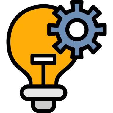 yaratıcı ampul yenilik simgesi