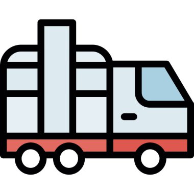 tren taşıma vektör simgesi modern - taslak biçimi