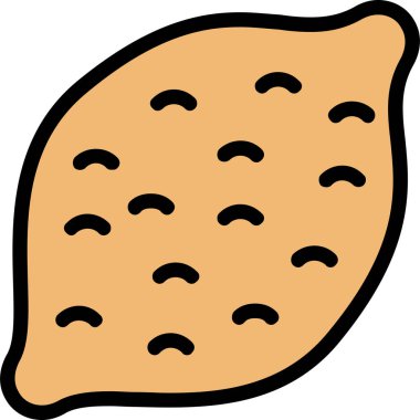 Ekmek. Web simgesi basit illüstrasyon